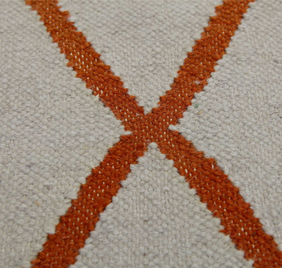 asterlane woolen dhurrie carpet dw-133 antique white